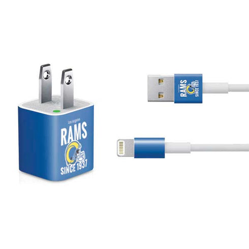 NFL Los Angeles Rams Helmet iPhone Charger (5W USB) Skin
