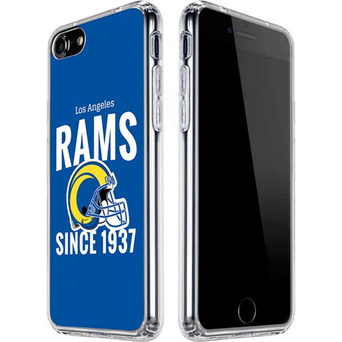 NFL Los Angeles Rams Helmet iPhone SE (2nd & 3rd Gen) Clear Case