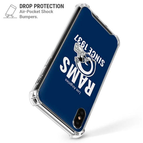 NFL Los Angeles Rams Helmet iPhone X/XS Clear Case