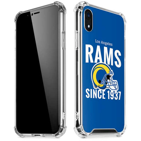 NFL Los Angeles Rams Helmet iPhone XR Clear Case