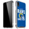 NFL Los Angeles Rams Helmet iPhone XR Clear Case