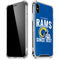 NFL Los Angeles Rams Helmet iPhone XS Max Clear Case