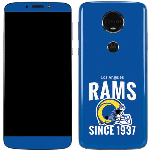 NFL Los Angeles Rams Helmet Moto E5 Plus Skin