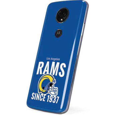 NFL Los Angeles Rams Helmet Moto E5 Plus Skin