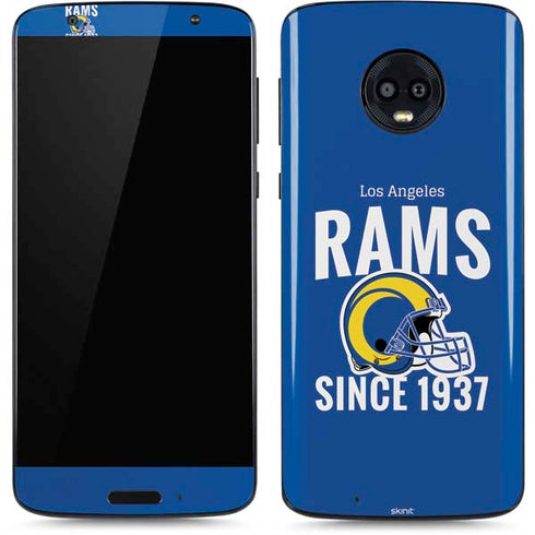 NFL Los Angeles Rams Helmet Moto G6 Skin