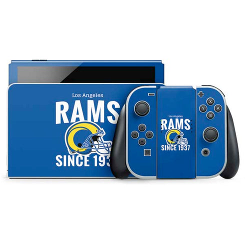 NFL Los Angeles Rams Helmet Nintendo Switch OLED (2021) Skin
