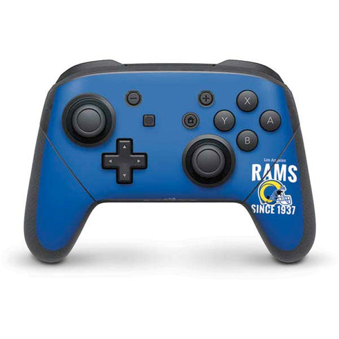 NFL Los Angeles Rams Helmet Nintendo Switch Pro Controller Skin