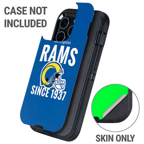 NFL Los Angeles Rams Helmet Otterbox Defender iPhone Skin