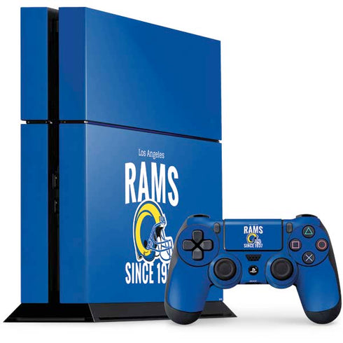 NFL Los Angeles Rams Helmet PS4 Console and Controller Bundle Skin