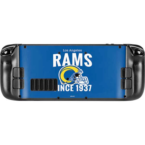 NFL Los Angeles Rams Helmet Steam Deck Handheld Gaming Computer Skin