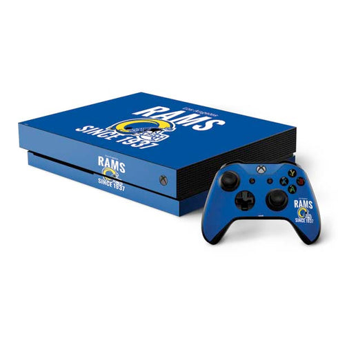 NFL Los Angeles Rams Helmet Xbox One X Bundle Skin