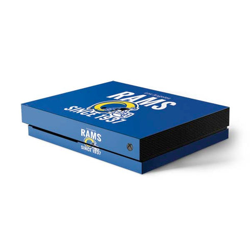 NFL Los Angeles Rams Helmet Xbox One X Console Skin