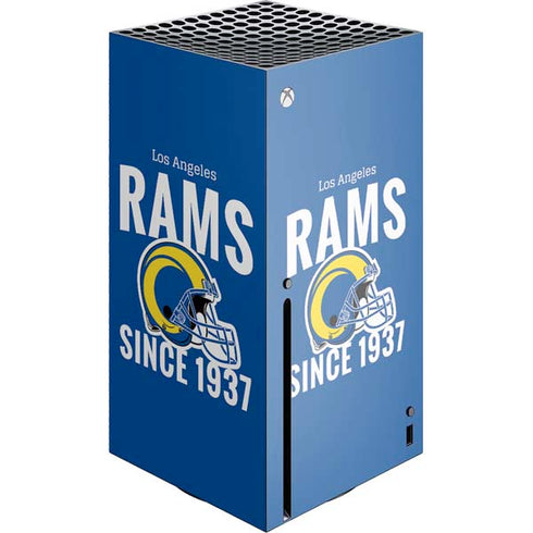 NFL Los Angeles Rams Helmet Xbox Series X Console Skin