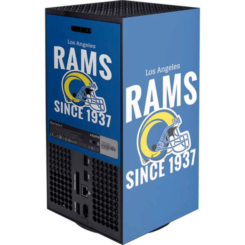 NFL Los Angeles Rams Helmet Xbox Series X Console Skin
