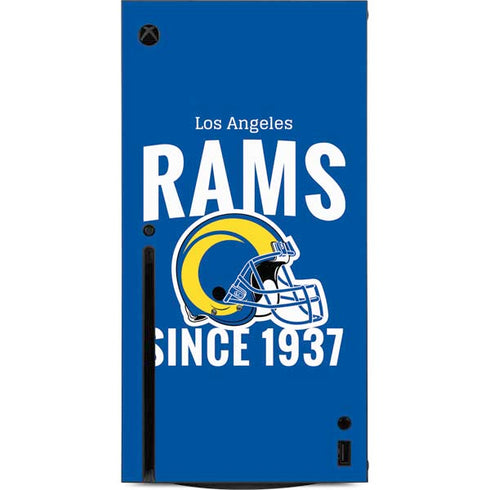 NFL Los Angeles Rams Helmet Xbox Series X Console Skin