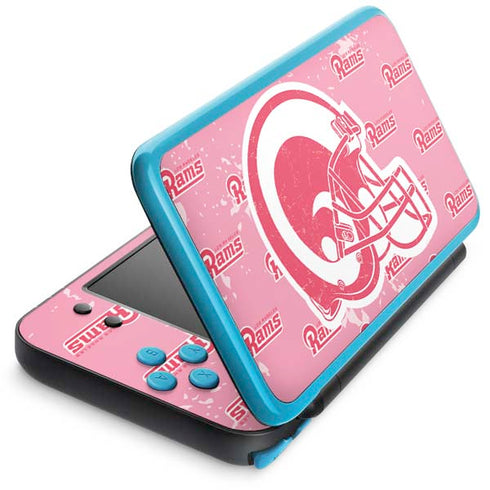 NFL Los Angeles Rams Pink Logo Blast Nintendo 2DS XL (2017) Skin