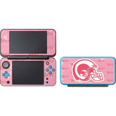 NFL Los Angeles Rams Pink Logo Blast Nintendo 2DS XL (2017) Skin