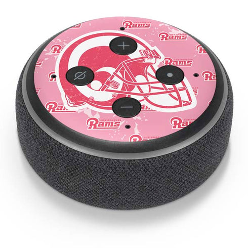 NFL Los Angeles Rams Pink Logo Blast Amazon Echo Dot Skin