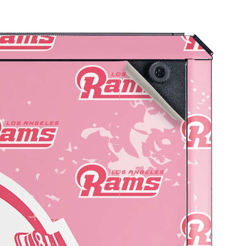 NFL Los Angeles Rams Pink Logo Blast Cooler Master MasterBox Q300L Mini Tower Skin
