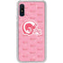 NFL Los Angeles Rams Pink Logo Blast Galaxy A10e Clear Case
