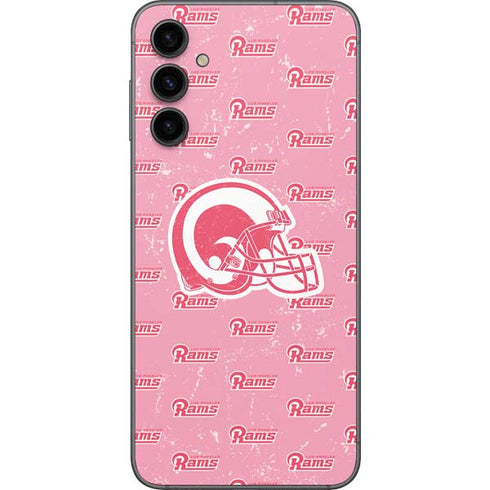 NFL Los Angeles Rams Pink Logo Blast Galaxy A14 5G Skin