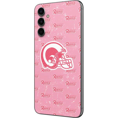 NFL Los Angeles Rams Pink Logo Blast Galaxy A14 5G Skin