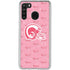 NFL Los Angeles Rams Pink Logo Blast Galaxy A21 Clear Case