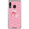 NFL Los Angeles Rams Pink Logo Blast Galaxy A30 Clear Case
