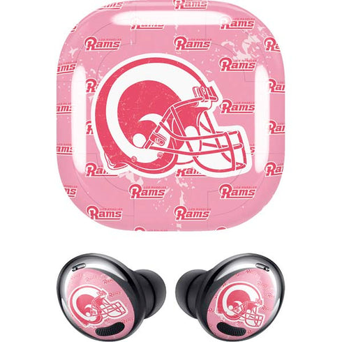 NFL Los Angeles Rams Pink Logo Blast Galaxy Buds Pro Skin