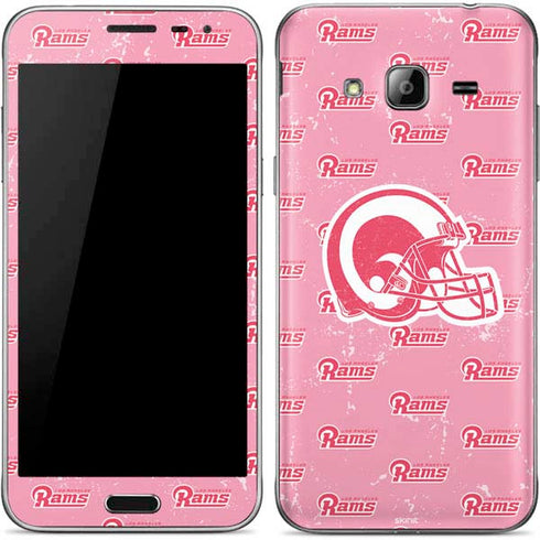 NFL Los Angeles Rams Pink Logo Blast Galaxy J3 Skin