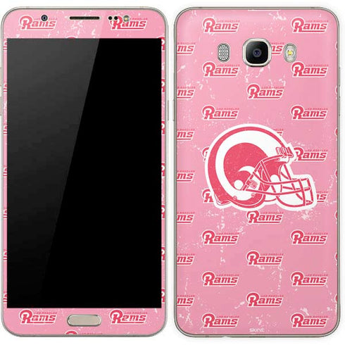 NFL Los Angeles Rams Pink Logo Blast Galaxy J7 Skin