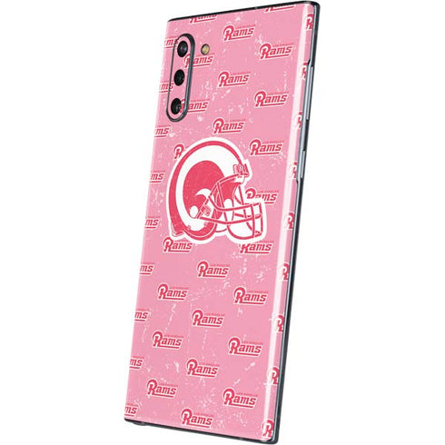 NFL Los Angeles Rams Pink Logo Blast Galaxy Note 10 Skin