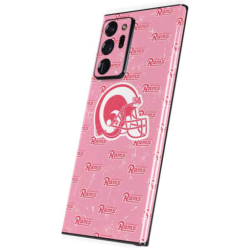 NFL Los Angeles Rams Pink Logo Blast Galaxy Note20 Ultra 5G Skin