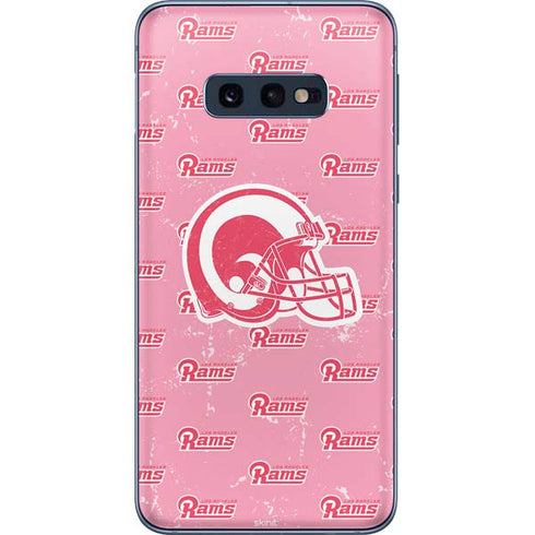 NFL Los Angeles Rams Pink Logo Blast Galaxy S10e Skin