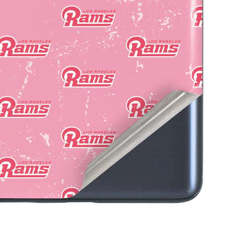 NFL Los Angeles Rams Pink Logo Blast Galaxy S20 Fan Edition Skin