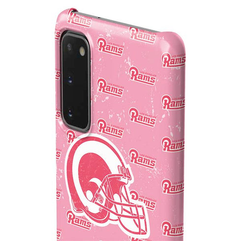 NFL Los Angeles Rams Pink Logo Blast Galaxy S20 Lite Case