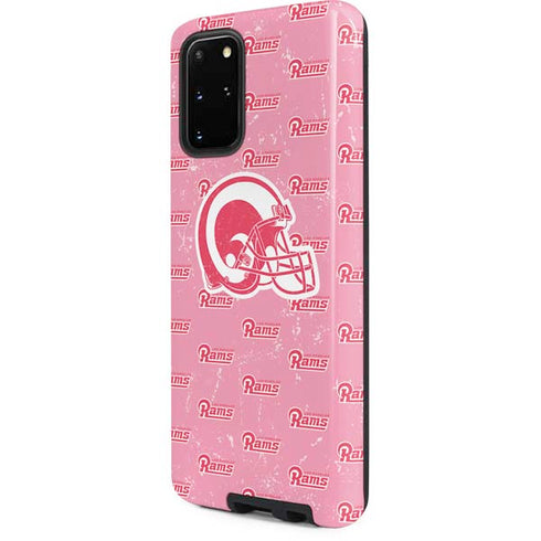 NFL Los Angeles Rams Pink Logo Blast Galaxy S20 Plus Pro Case