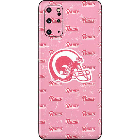 NFL Los Angeles Rams Pink Logo Blast Galaxy S20 Plus Skin
