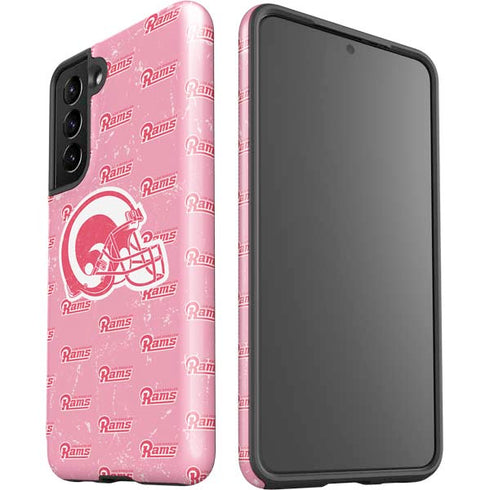 NFL Los Angeles Rams Pink Logo Blast Galaxy S21 5G Pro Case
