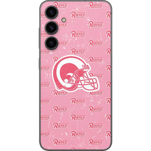 NFL Los Angeles Rams Pink Logo Blast Galaxy S23 FE Skin