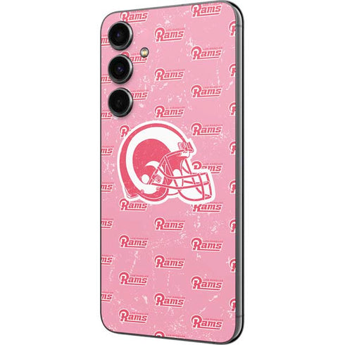 NFL Los Angeles Rams Pink Logo Blast Galaxy S23 FE Skin
