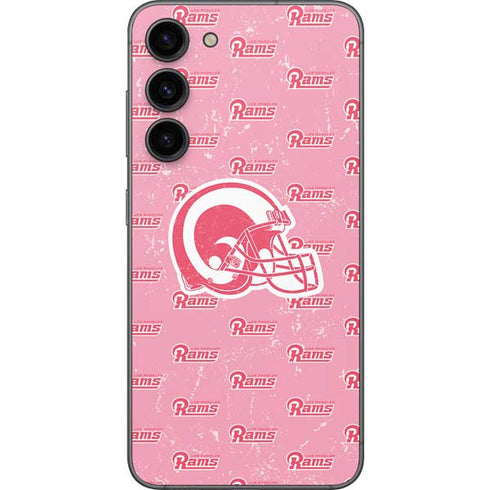 NFL Los Angeles Rams Pink Logo Blast Galaxy S23 Plus Skin