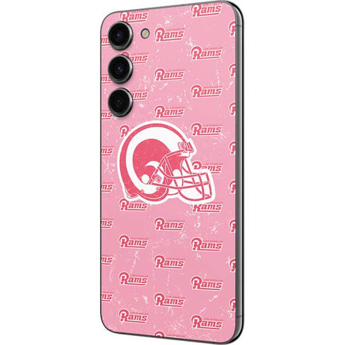 NFL Los Angeles Rams Pink Logo Blast Galaxy S23 Plus Skin