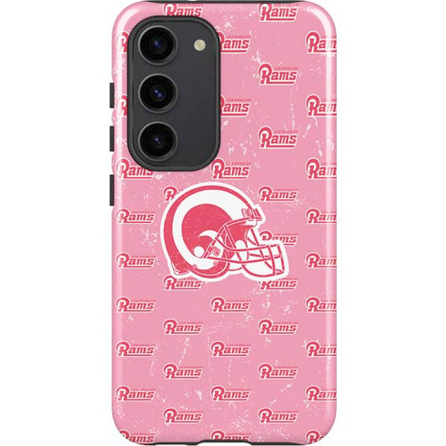 NFL Los Angeles Rams Pink Logo Blast Galaxy S23 Pro Case