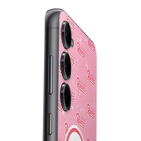 NFL Los Angeles Rams Pink Logo Blast Galaxy S23 Skin