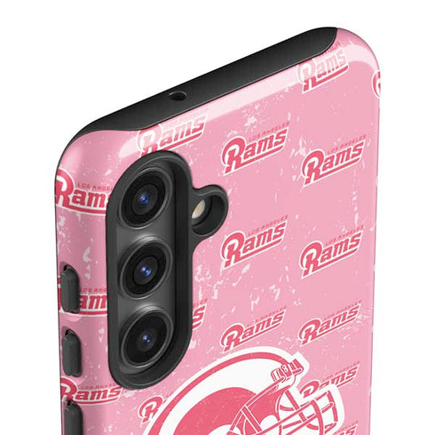NFL Los Angeles Rams Pink Logo Blast Galaxy S24 Plus Impact Case