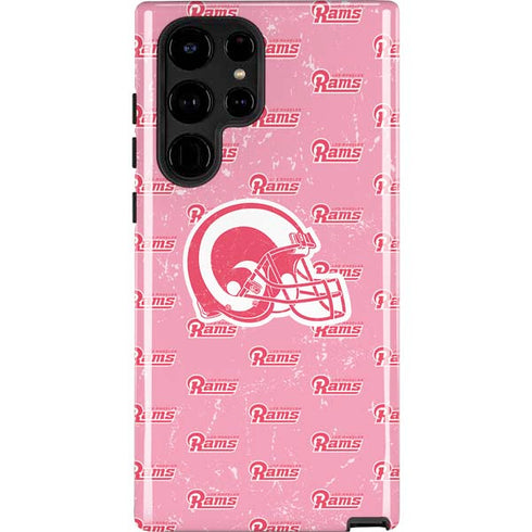 NFL Los Angeles Rams Pink Logo Blast Galaxy S24 Ultra Impact Case