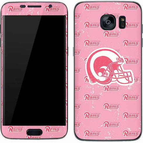NFL Los Angeles Rams Pink Logo Blast Galaxy S7 Skin