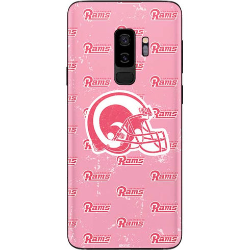 NFL Los Angeles Rams Pink Logo Blast Galaxy S9 Plus Skin