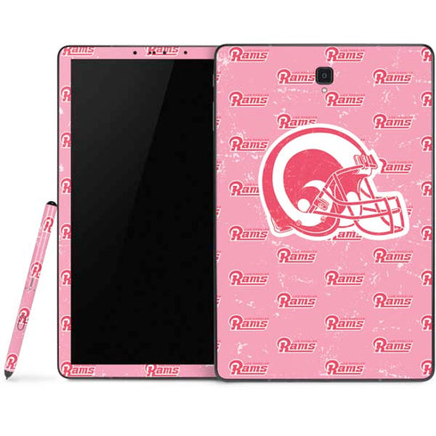 NFL Los Angeles Rams Pink Logo Blast Samsung Galaxy Tab Skin